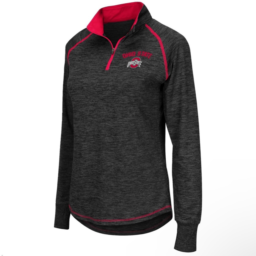 Women’s Colosseum Ohio State Buckeyes Stingray Raglan - Picture 2 of 6